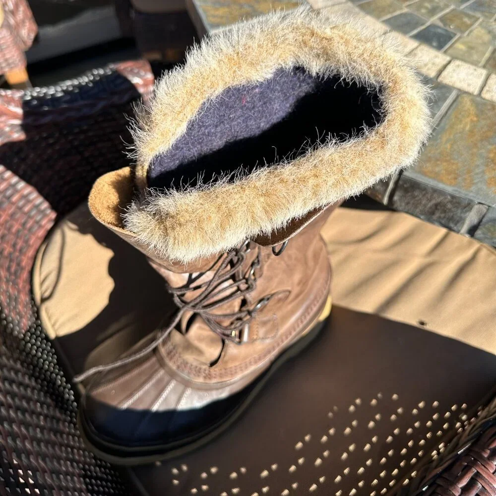 Rare! Sorel Verdun II dark chocolate, tall, M7/W10